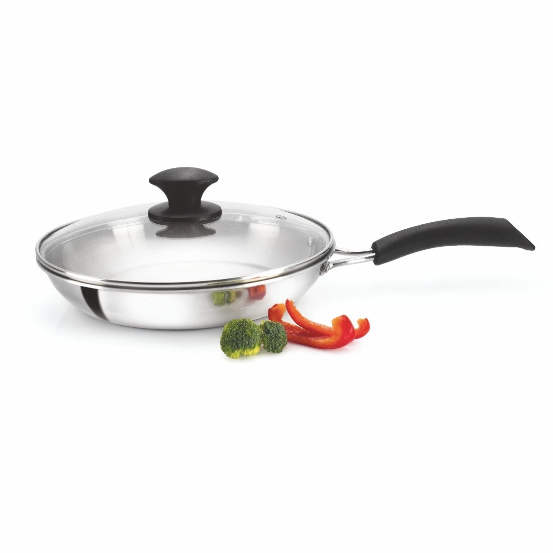 Alda Bueno Triply Stainless Steel Skillet Frying Pan Fry Pan 24cm