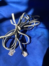 6ft Phone Line Cord Cable Wire- RJ11 -Modem/Fax/Phone to Wall - Silver