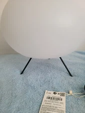  2   Zara home cordless round shade lamps tripod led light bulb charged by USB  