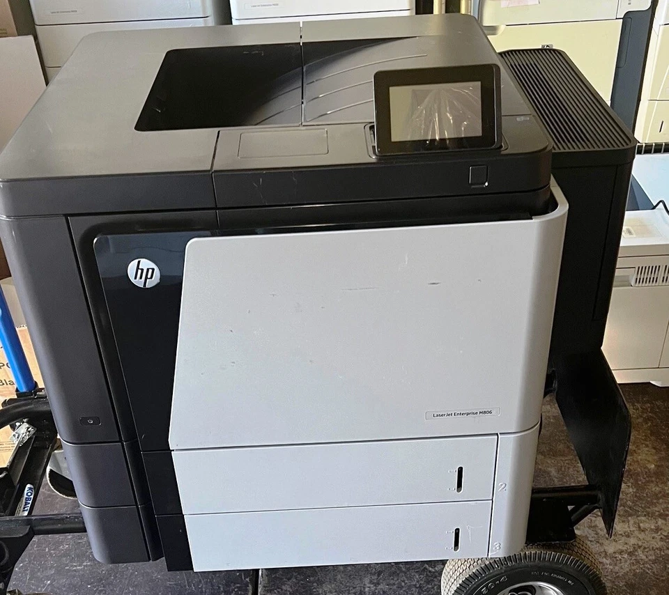 Impresora de grupo de trabajo empresarial HP M806dn LaserJet SOLO 14,3 k páginas con tóner nuevo Foto 3 de 4