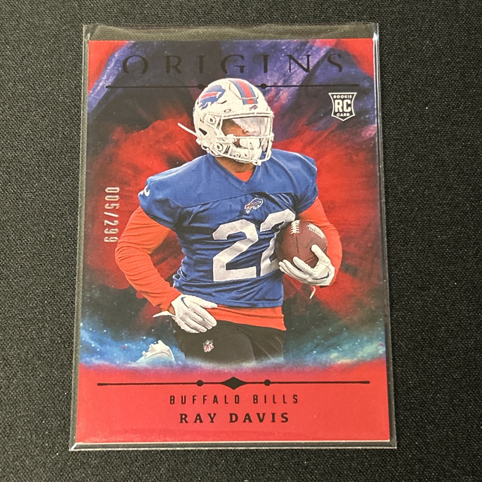 2024 Origins Ray Davis Holo Red /299 Rookie #131 Buffalo Bills Kentucky
