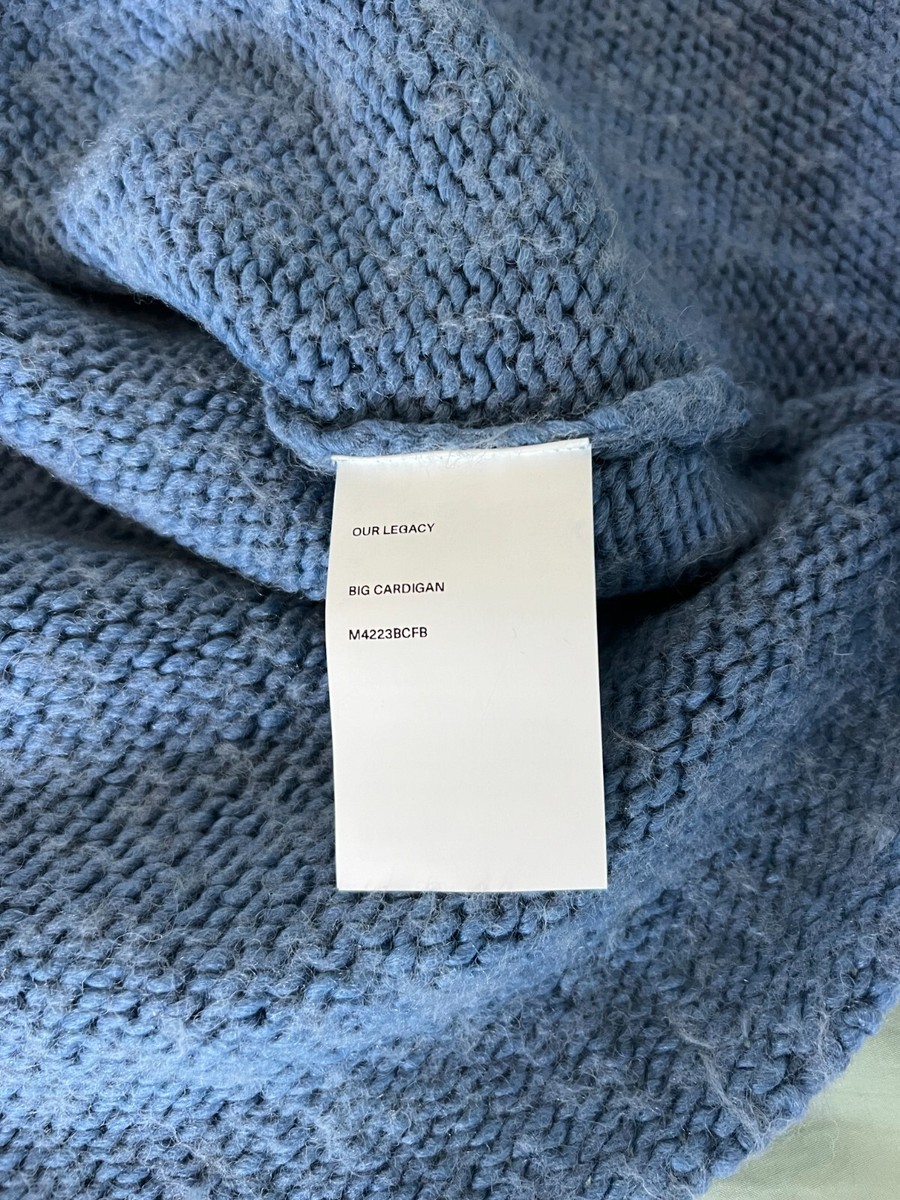 Our Legacy Big Cardigan - Size 50 - Funky Blue - NEW - Made Our Legacy Big Cardigan - Size 50 - Funky Blue - NEW - Made