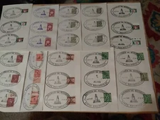 LOT COVERS WORLD ECUADOR  EQUATOR W FOREIGN STAMP GERMANY RUSSIA  CHINA US FRANC