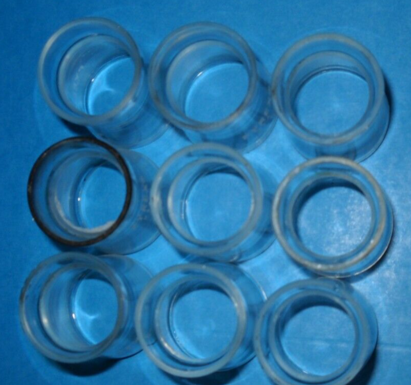 7 Glass Candle Followers 7/8" eBay