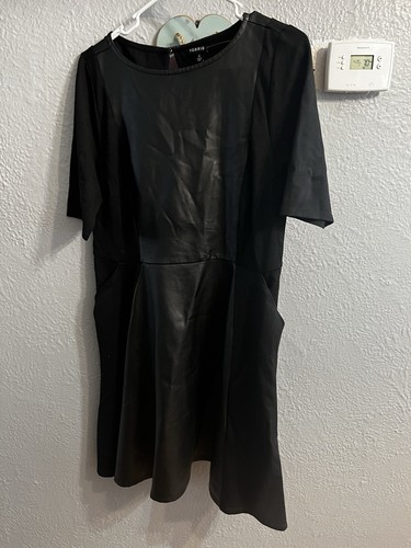 Torrid Black Skater Dress Short Sleeve 0 Women's