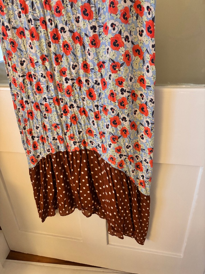 Stunning Rixo Saffron Silk Dress Size 1416 XL eBay