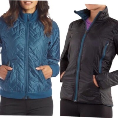 Lululemon Turn Around Down Rulu Reversible Quilted Running Jacket Womens 6 Small