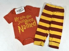 Halloween “He Who Has Just Been Named” Bodysuit & Stretch Pants 0-3 Months