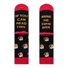Bring Me Some Beer - Novelty Cotton Crew Socks UK 7-11