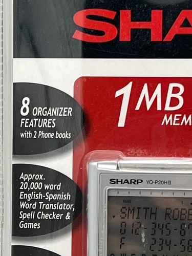 Sharp Personal Organizer 1 MB Digital Touch Screen Pedometer Nutrition YOP20HII - 第 5/11 張圖片