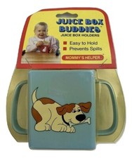 VTG Juice Box Holders Toddler Buddies Mommy's Helper Dog with bone Easy To Hold
