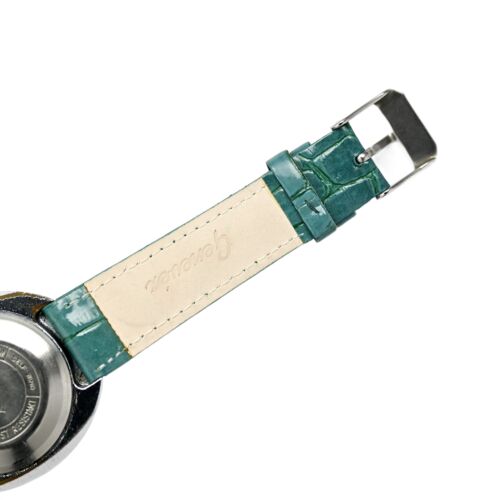 Timex Men's Automatic Vintage 39mm Arabic Numerals Teal Leather UFO non running - Picture 7 of 10