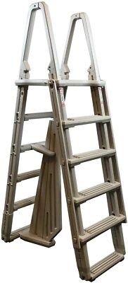 Confer 7100X Evolution Above Ground Swimming Pool A-Frame Ladder - Gray Color