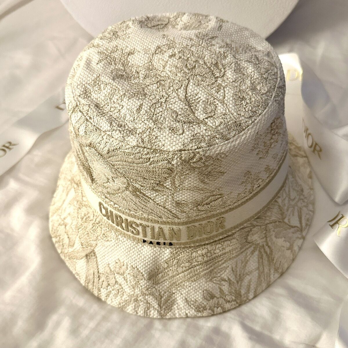 NEW Christian Dior logo D-Bobby Small Brim Jacquard Bucket NEW Christian Dior logo D-Bobby Small Brim Jacquard Bucket
