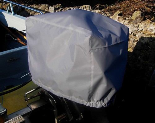 Cubierta de motor fueraborda impermeable ventilada fueraborda 10-45 HP talla 3 gris - Imagen 2 de 2