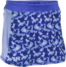 Under Armour Girls Printed Play Up Golf Skirt with Inner Short, Purple Ice, XL