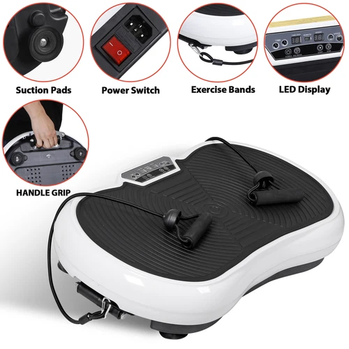 Máquina de Ejercicio Compacta Vibration Plat Todo el Cuerpo con Control Remoto Negro/Blanco/Rojo - Imagen 28 de 32