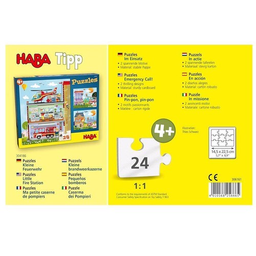 HABA Puzzles Im Einsatz, 24 Teile 306161 - Bild 2 von 2