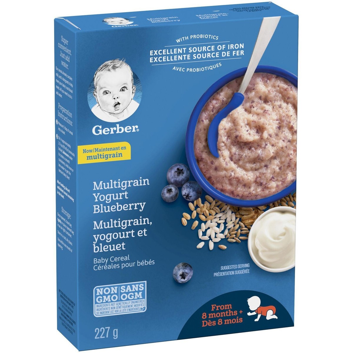 Gerber Baby Food Stage GERBERu00ae Stage Multigrain Yogurt