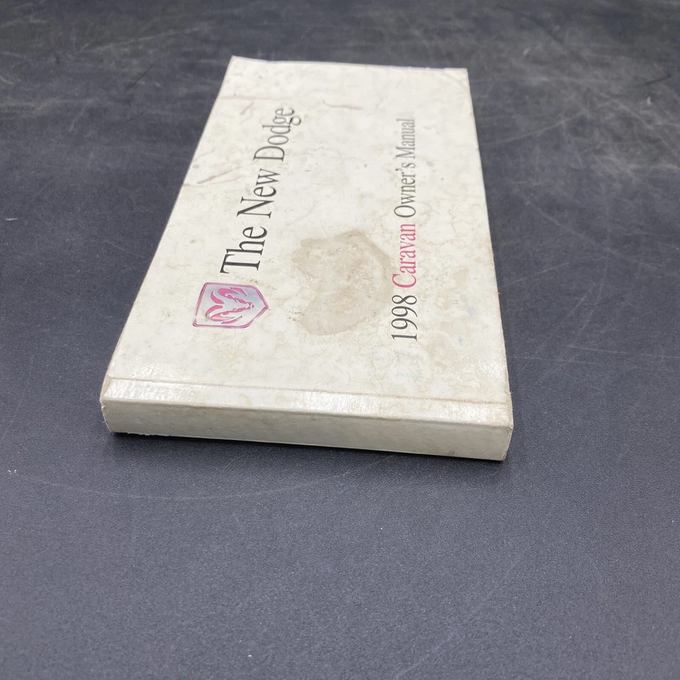 Dodge Caravan 1998 propietarios operadores guía del conductor manual guantera  Foto 2 de 4