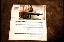 GRADUATE 11x14 LOBBY CARD SET R72 DUSTIN HOFFMAN CLASSIC ANNE BANCROFT