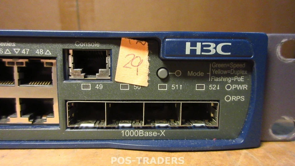 H3C 48 Ports 10/100 PoE S3600-52P-PWR-EI HP A3600-48 JD328A NETZWERK SWITCH - Image 2 of 4