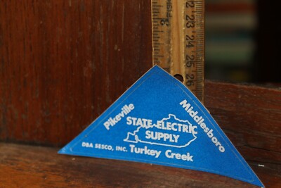 Vintage Coal Mining Sticker Decal Kentucky State Electrical Supply Turkey Creek