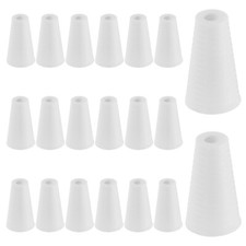 Plastic Window Blind Cord Knobs Drops Pull End, 20Pcs, White