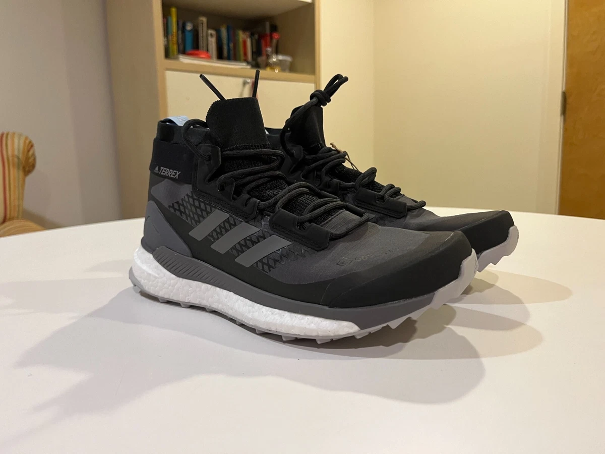 Adidas Terrex Free Hiker Goretex Hiking Shoes Black Grey Women s