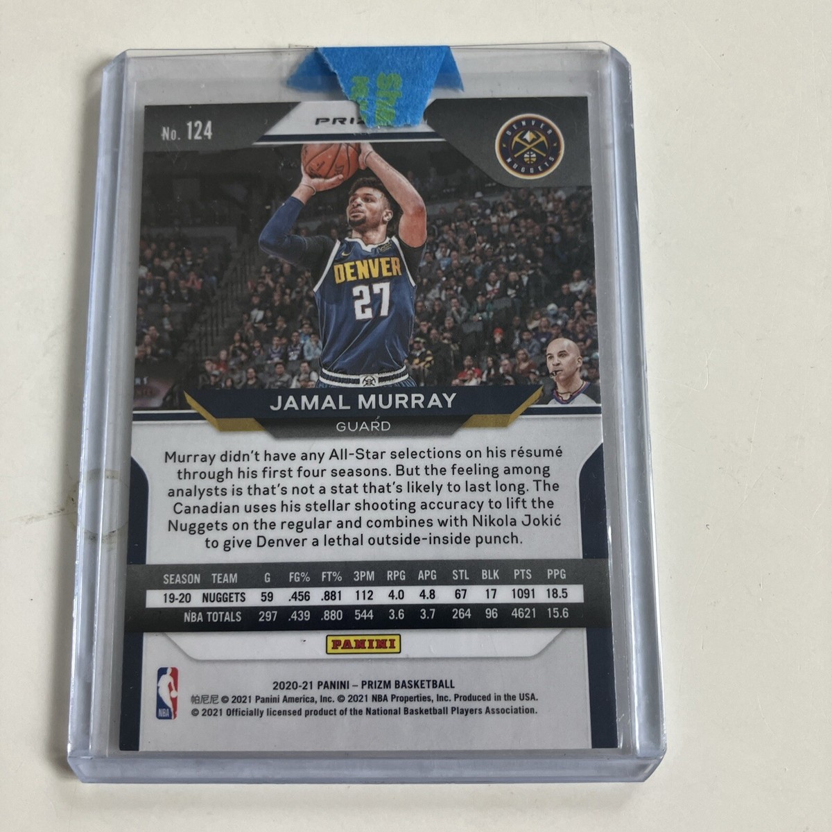 2020-2021 Panini Prizm Basketball Jamal Murray Silver | eBay