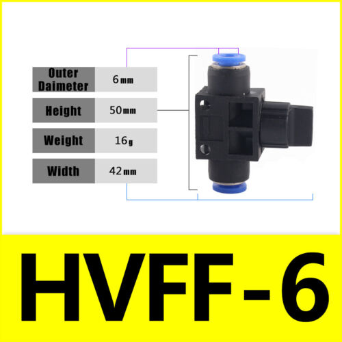 Pneumatic Push In Fitting Air Water Pipe Connectors Hydraulic Push Fit 4/6~16 mm - Picture 115 of 254