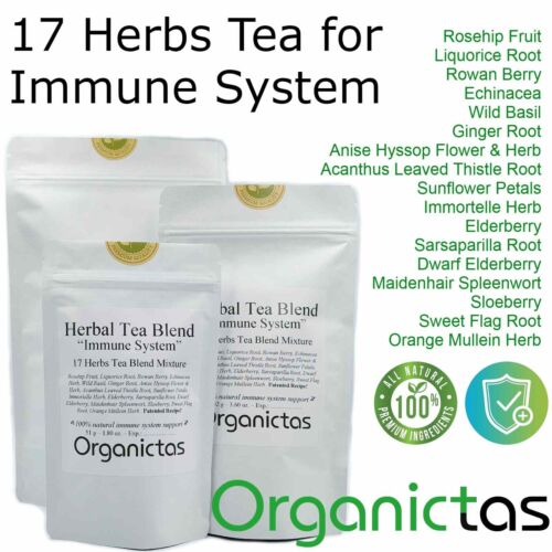 Organic Herbal Immune System Tea 17 selected Herbs for Immune Boosting Benefits - Picture 10 of 12