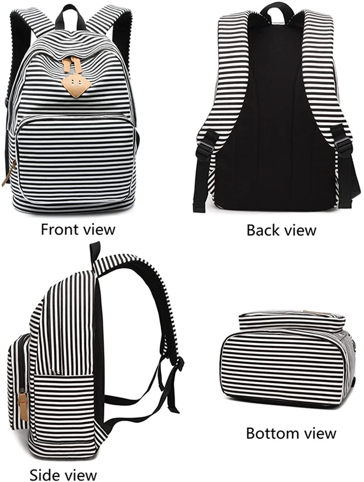 Niñas Mujeres Colegio Laptop Mochila Escuela Bookbag Mochila de Viaje Bolso Escolar  Foto 4 de 4