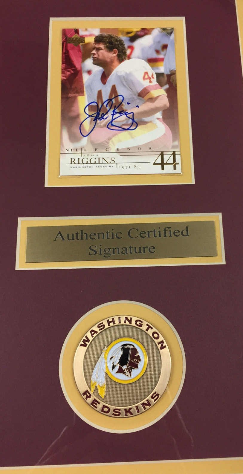 John Riggins Signing JOHN RIGGINS SIGNED AUTOGRAPHED AUTO FRAMED 8X10 PHOTO WASHINGTON ...