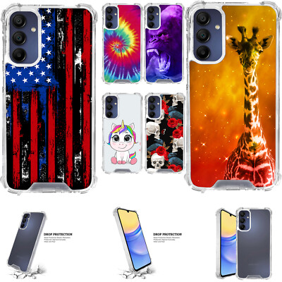 Case For [Samsung A15 5G][CRYSTAL CLEAR SET18] Slim Bumper Matte
