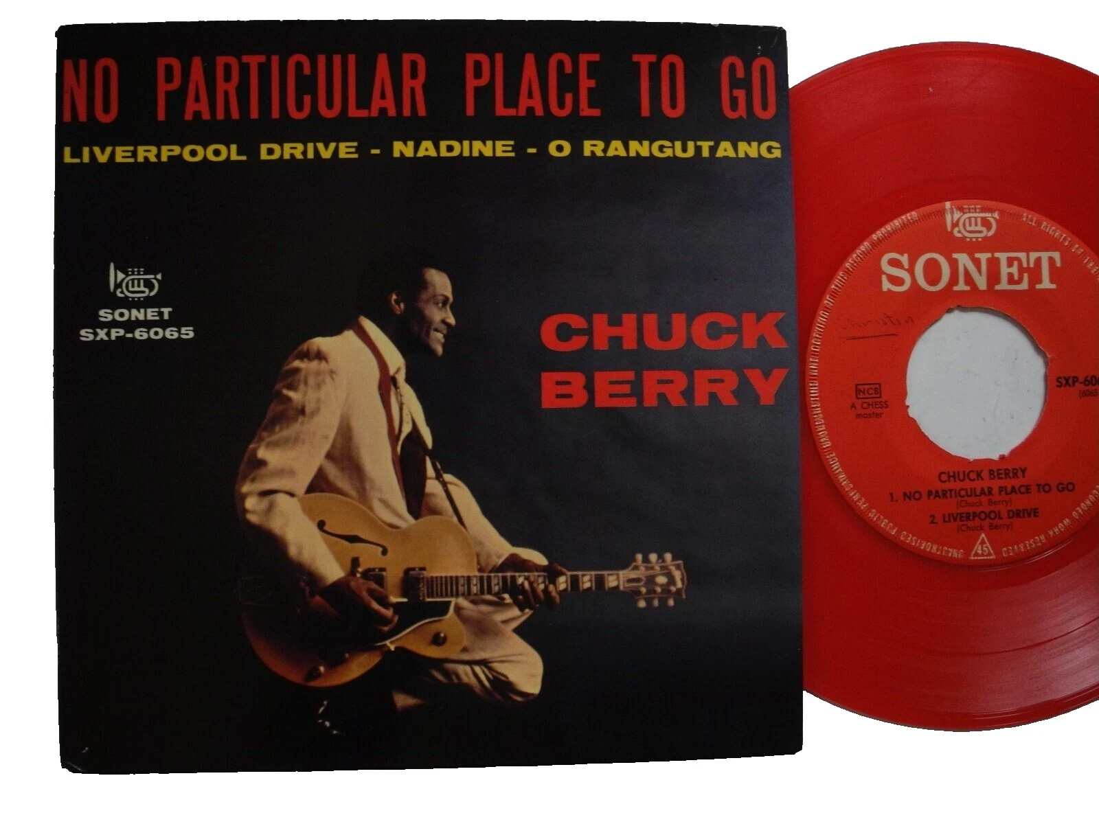 Chuck Berry Excellent (EX) Sleeve 45 RPM Vinyl Records