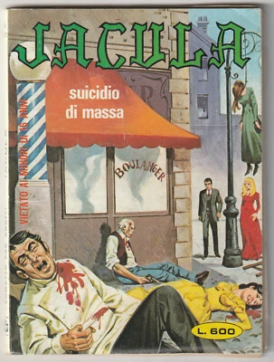 ✪ JACULA #321 Suicido di massa, Ediperiodici 1982 COMIC-TASCHENBUCH Z2 - Bild 1 von 3