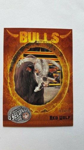 RED WOLF #66 PRESS PASS PBR 8 SECONDS PRO BULL RIDING CARD HERRINGTON ...