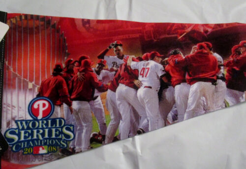 NWT Philadelphia Phillies World Series Champions 2008 Pennant Wincraft Numbered - Picture 3 of 10