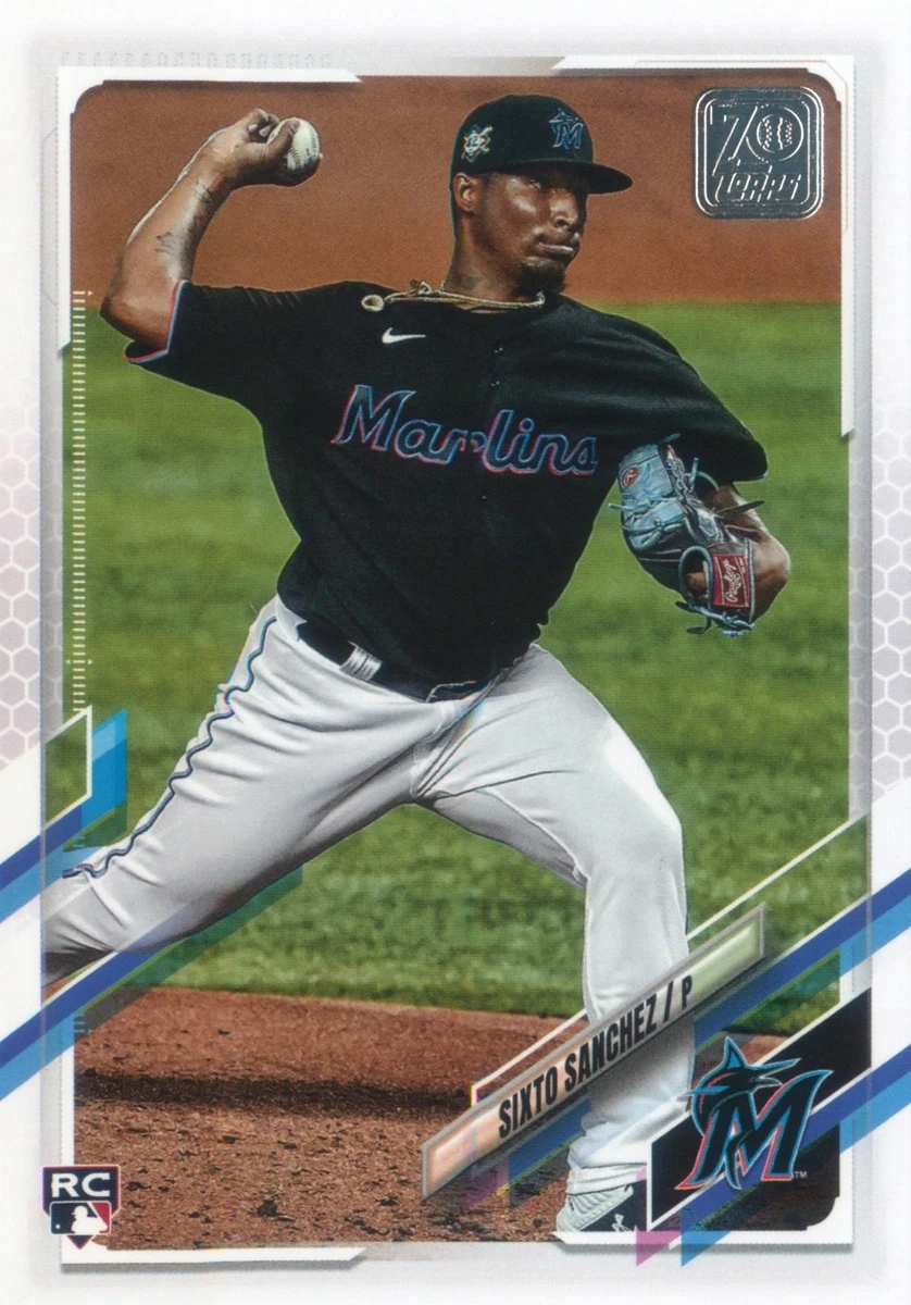 Sixto Sanchez RC 2021 Topps Series 1 70th Anniversary Rookie Card #25  Marlins | eBay