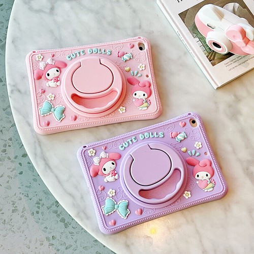 My Melody Silica Gel Soft 360 Rotating Bracket TabletCase For Apple iPad mini456 - Picture 6 of 26