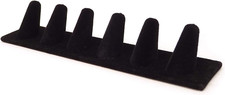 Black Velvet 6 Finger Ring Display Stand Organizer Stand