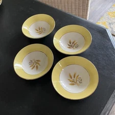Century Service Autumn Gold Dessert Berry Bowls set of 4