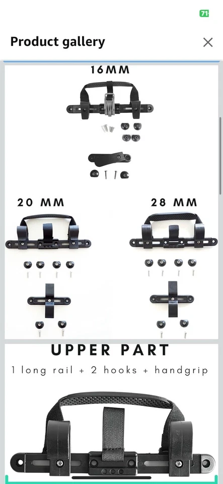 Kit de herrajes para alforjas para bicicleta - Convierte cualquier bolsa en bicicleta un juego de montaje Foto 2 de 4