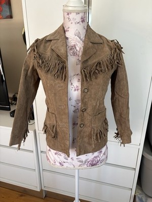 Brandon Thomas Suede Leather Jacket Kids Size 10