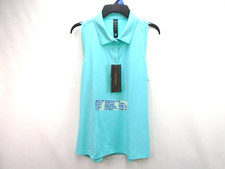 Mier Womens Sleeveless polo shirt size L Cooler UPF 50+ Quick Dry Golf/Tennis Mier Womens Sleeveless polo shirt size L Cooler UPF 50+ Quick Dry Golf/Tennis - Image 1