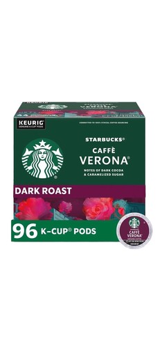 Starbucks Dosettes de Café K-Cup, Café Torré Foncé Café Vérone pour Keurig REBOXÉ