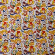 🦁Willy Wonka & The Chocolate Factory Cotton Fabric Sold By The Yard