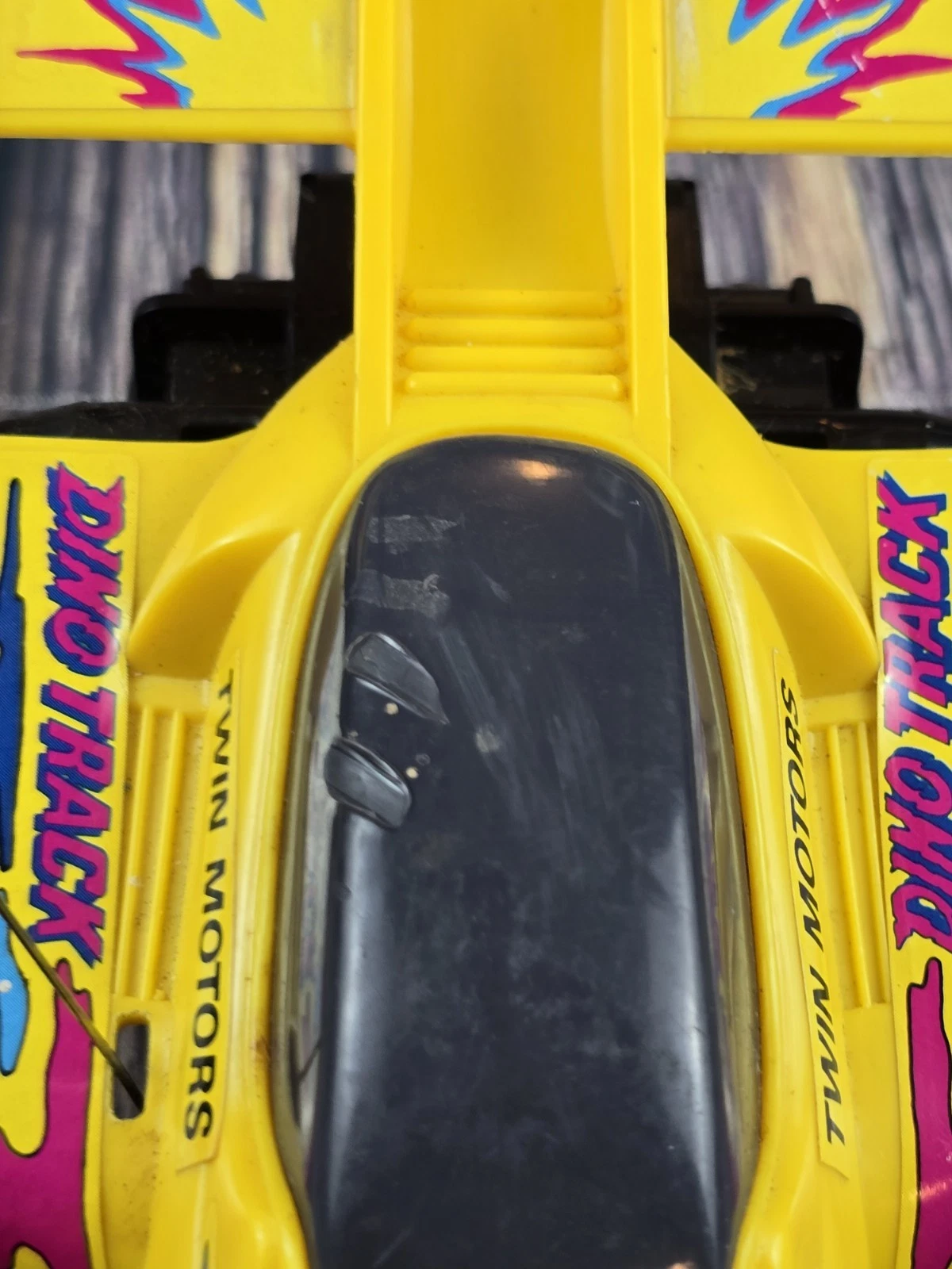 radio-shack vintage rc dino track car somente peças lidás 