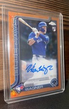 2025 Topps Chrome - Rookie Auto Will Wagner #RA-WW ORANGE LOGOFRACTOR 18/25